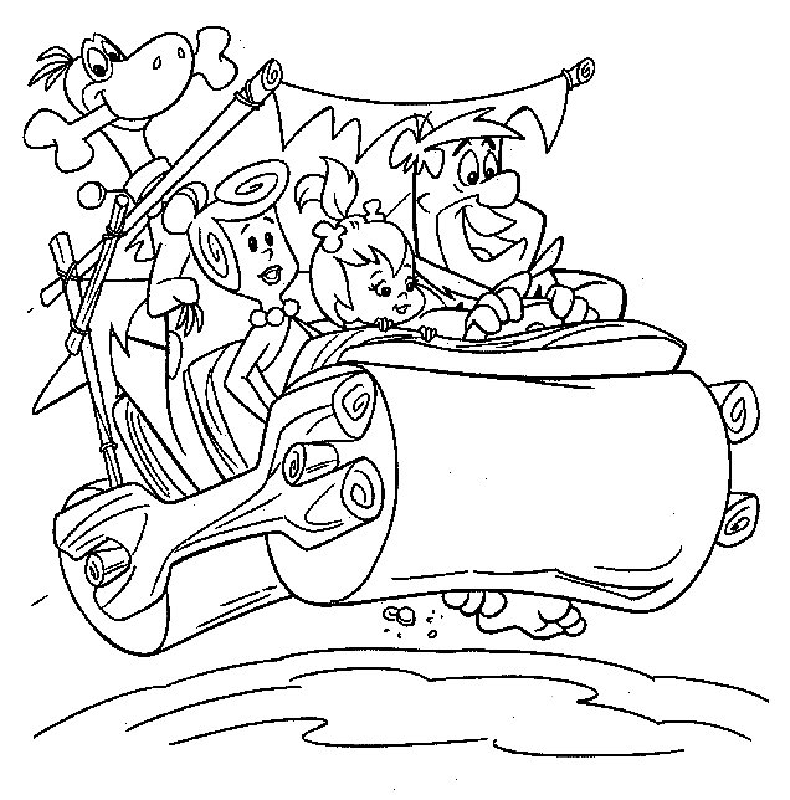 Flintstones Coloring Pages 4 | Free Printable Coloring Pages 
