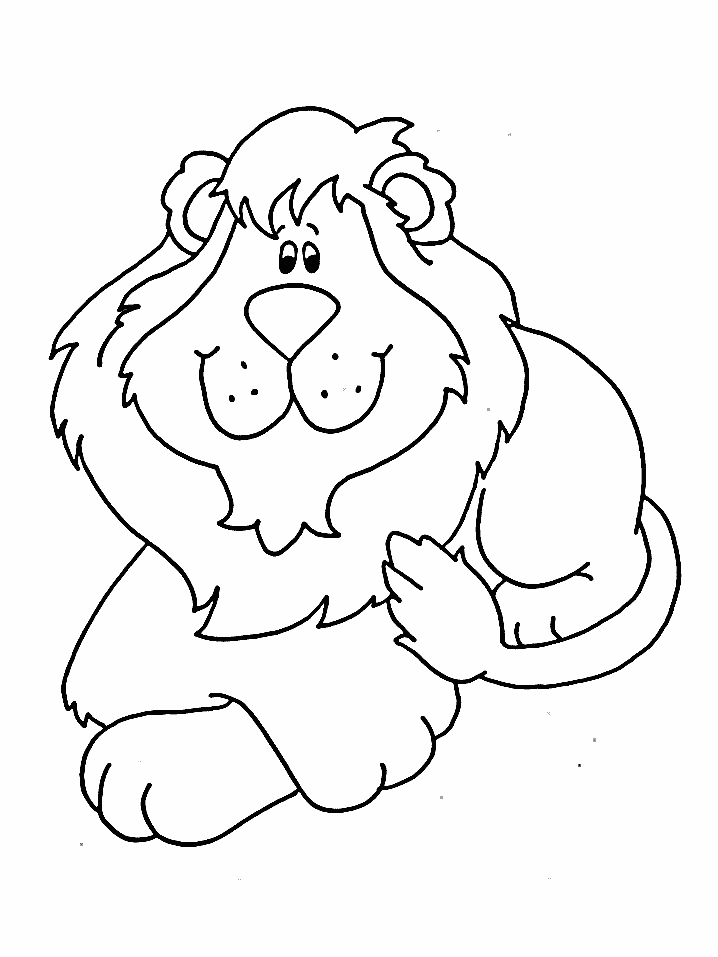 Printable Lions Lion4 Animals Coloring Pages