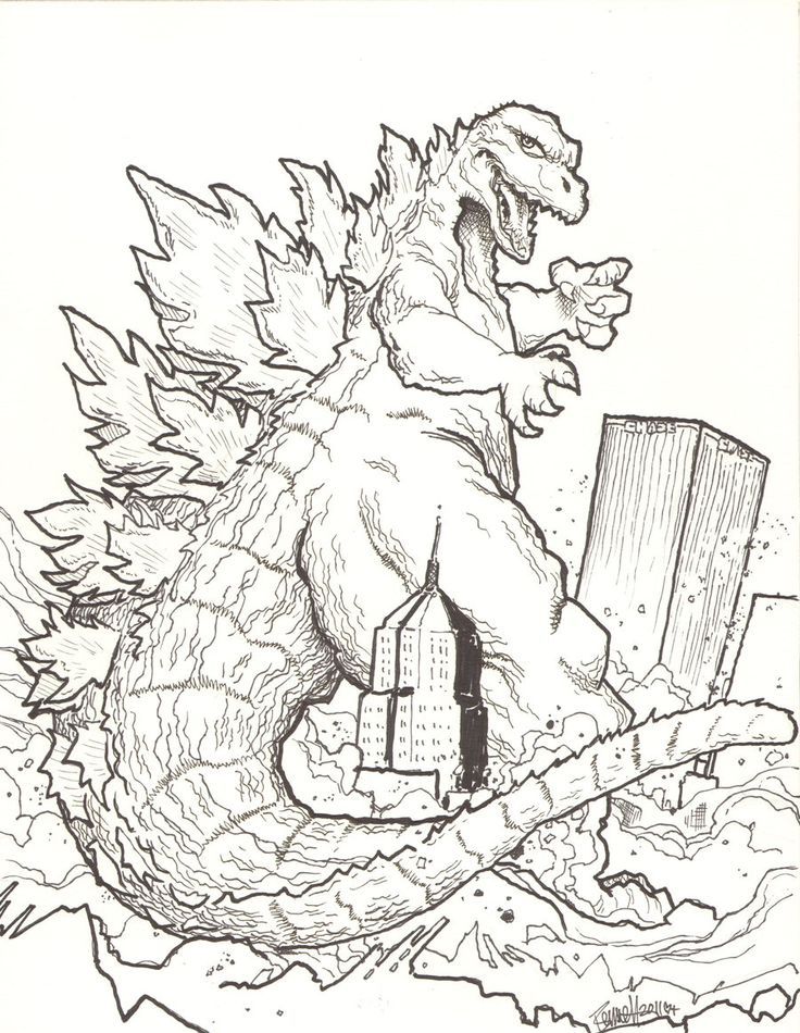Godzilla Coloring Pages | Coloring Pages