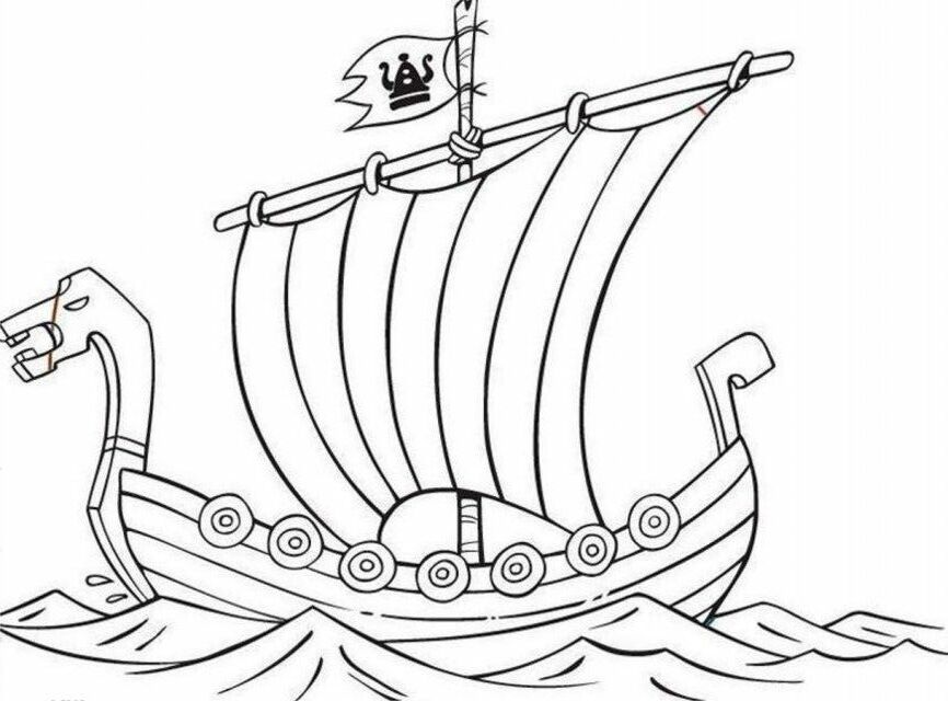 Wicky The Viking Medium Boat Coloring Page Coloringplus 173605 