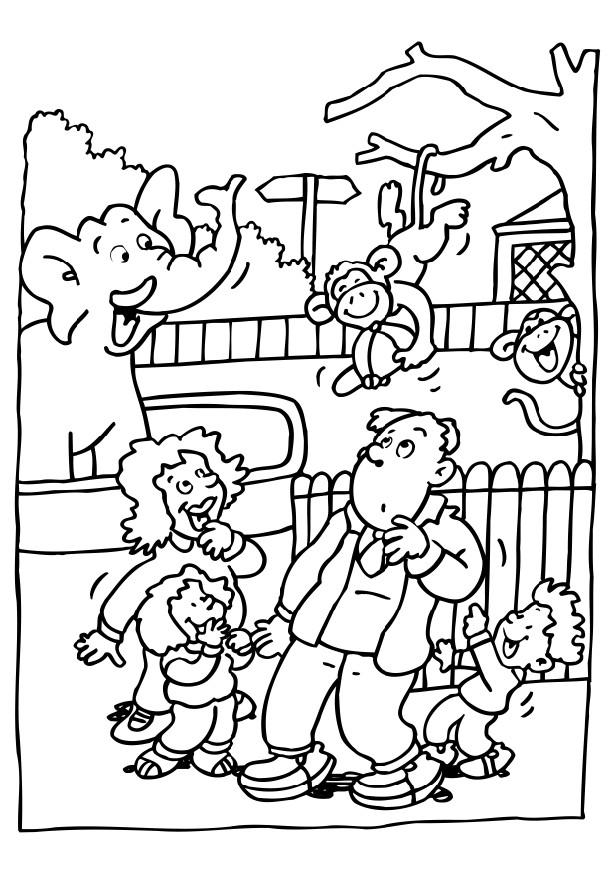 Coloring Book Pages Zoo Coloring Home