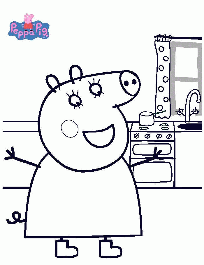 Peppa Pig Coloring Pages | Free coloring pages for kids