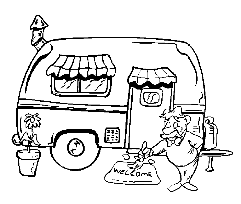 Full Size Camping Coloring Pages 12 - Free Printable Coloring 