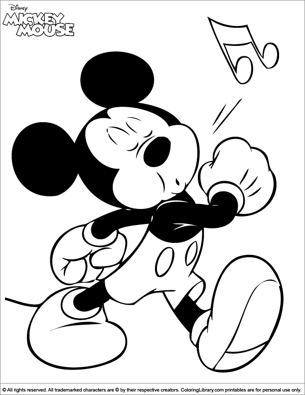Mickey Mouse Coloring Pages 49 99096 High Definition Wallpapers 
