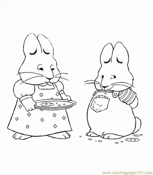 Max And Ruby Coloring Pages To Print - Free Printable Coloring 
