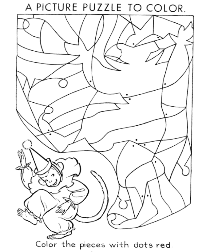 Hidden Picture Coloring Page | Fill in the colors to find hidden 