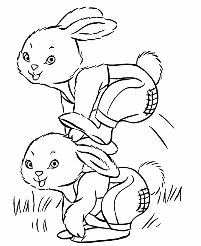 bunny coloring pages bluebonkers easter kids page