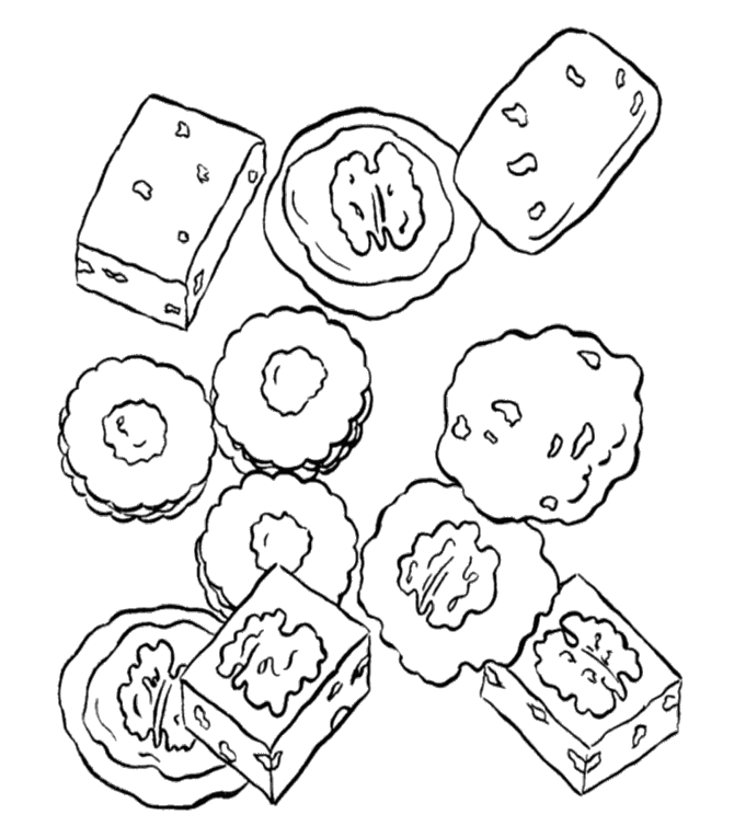 A Beautiful Cookie Forms Coloring Pages - Cookie Coloring Pages 