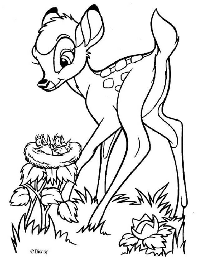 Disney Bambi Coloring Page « Coloring Page Picture - Coloring Home