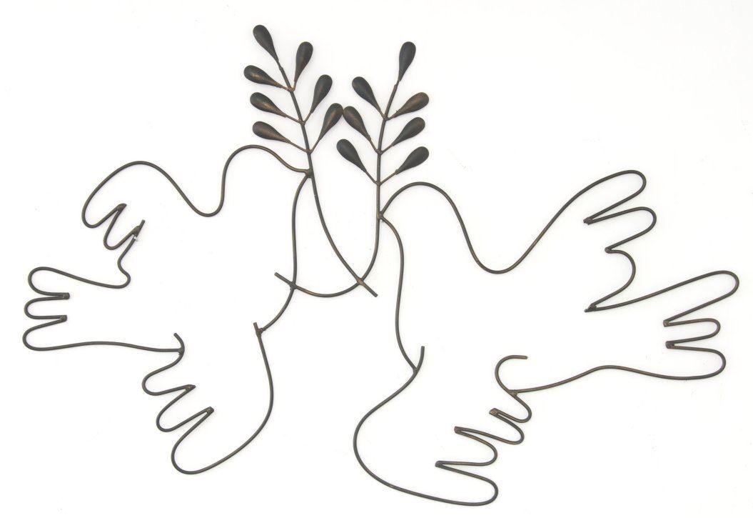 Wall Art - Metal Wall Art Picture – Peace Doves Birds | eBay