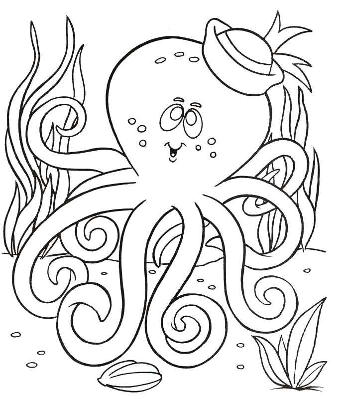 Octopus Coloring Pages | Printable Coloring Pages