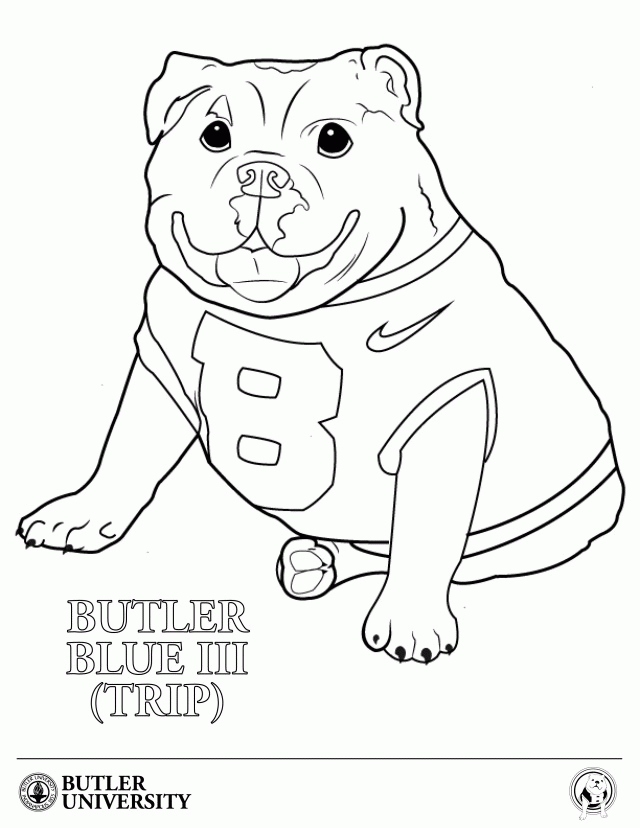 Coloring Pages Butler Blue 161551 Bulldog Coloring Pages