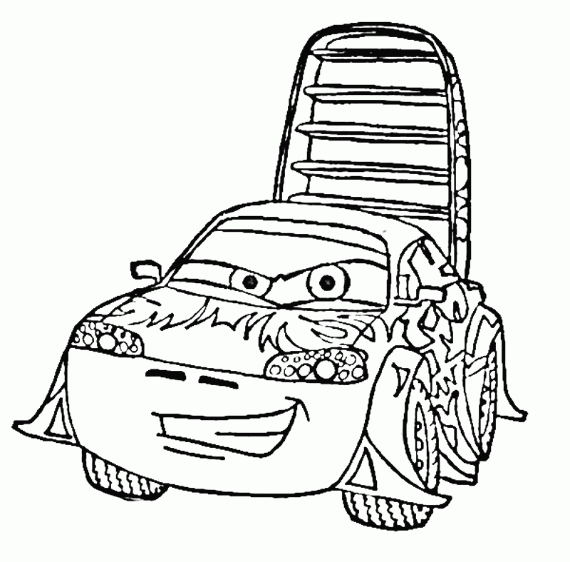 wingo from cars Colouring Pages