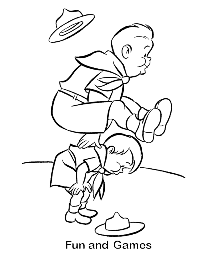 girl camping Colouring Pages (page 2)