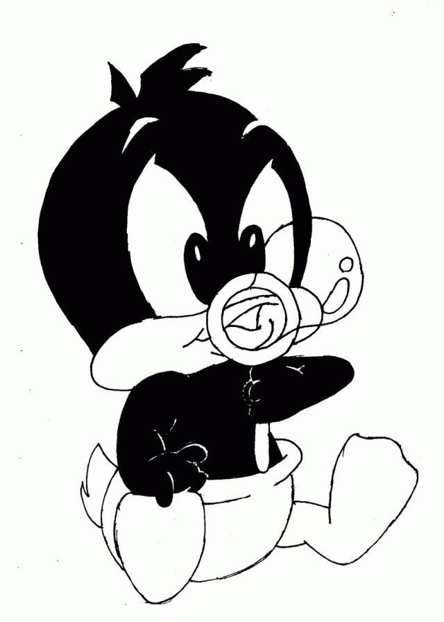 Baby Daffy Duck Coloring Pages - Coloring Home