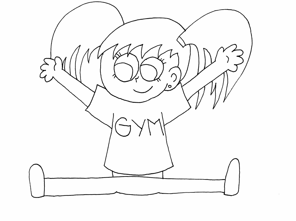 Gymnastics Sports Coloring Pages & Coloring Book