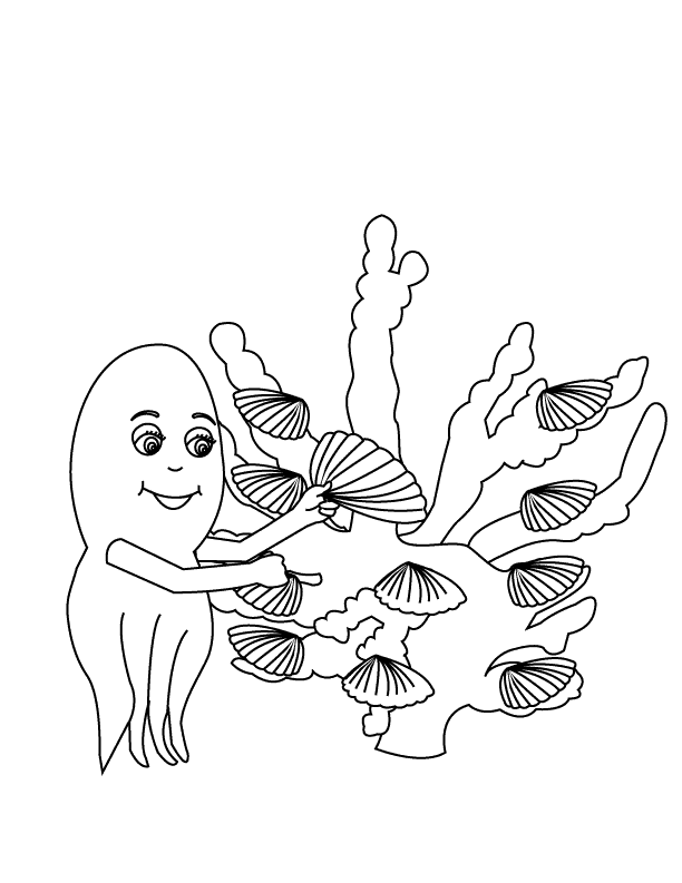 Coloring Pages - Cuttlefish