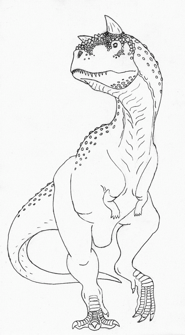 Carnotaurus Coloring Pages - Coloring Home.