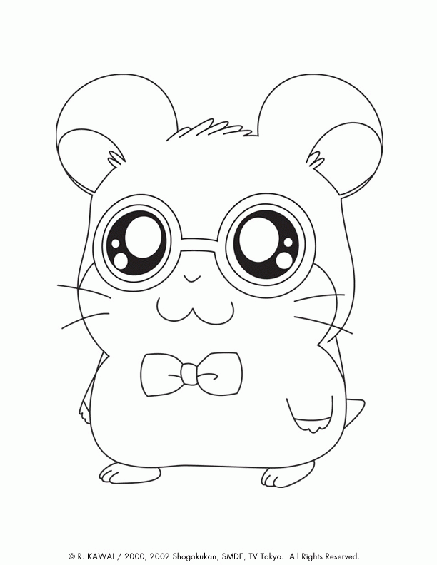 Hamtaro Characters Coloring Pages | Coloring Pages For Kids