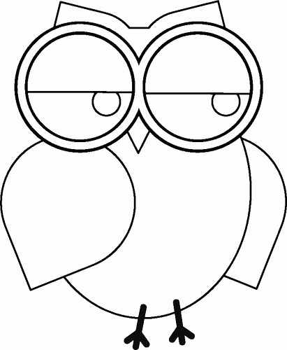 Flickriver: Photoset 'Colour-it-Yourself Owl with Glasses' by Enokson