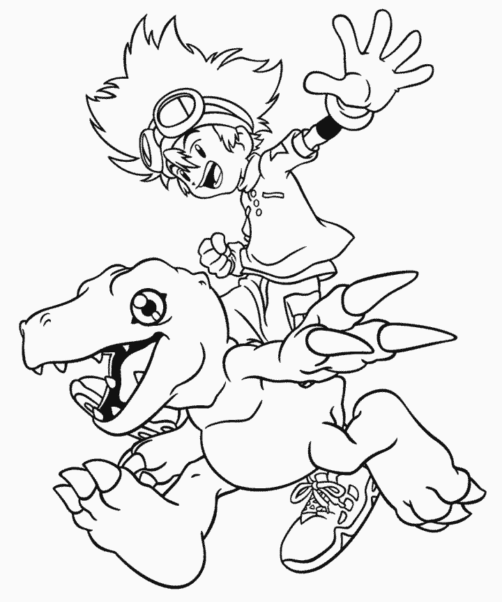Digimon 30 Cartoons Coloring Pages & Coloring Book
