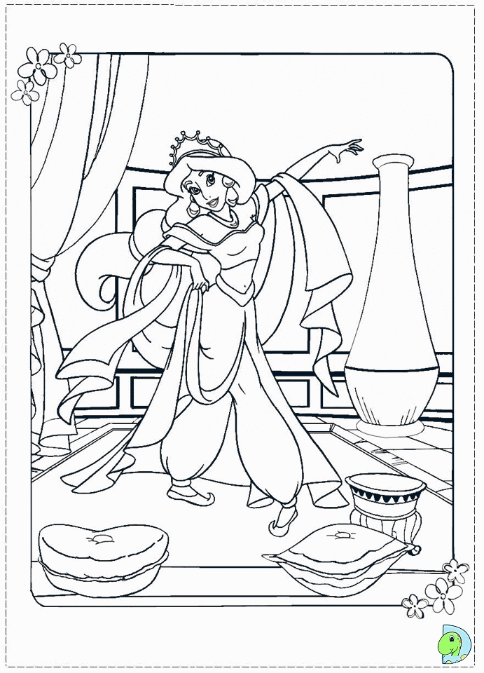 Aladdin Coloring Page « Printable Coloring Pages