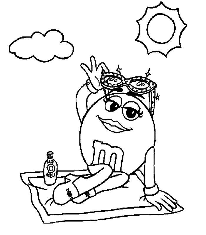 Coloring pages m e ms - picture 5
