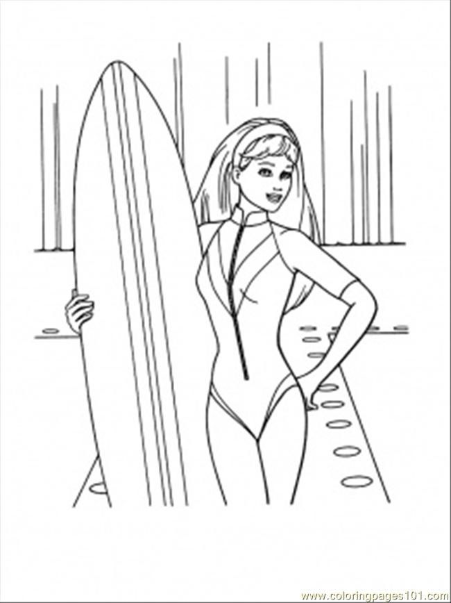 Coloring Pages Surfing Up (Entertainment > Clothing) - free 