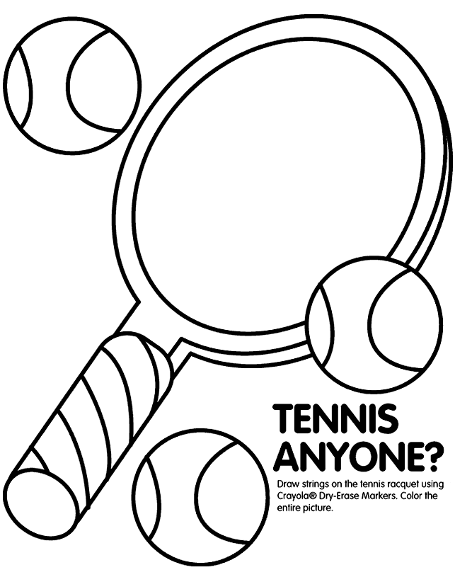Tennis-coloring-15 | Free Coloring Page Site