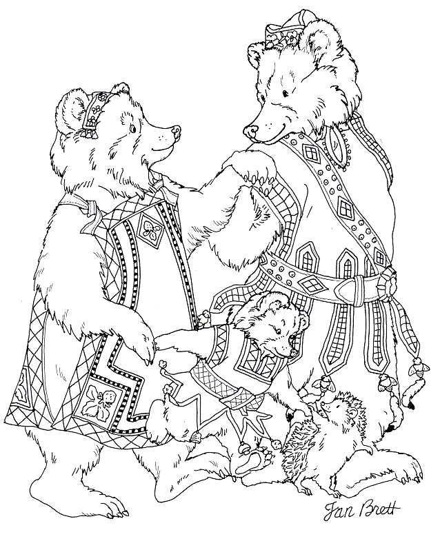 Hedgie visits Goldilocks and the Three Bears