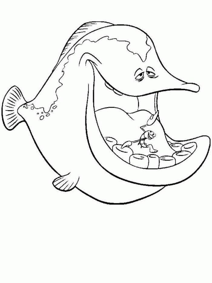 Fish Coloring Pages Dltk