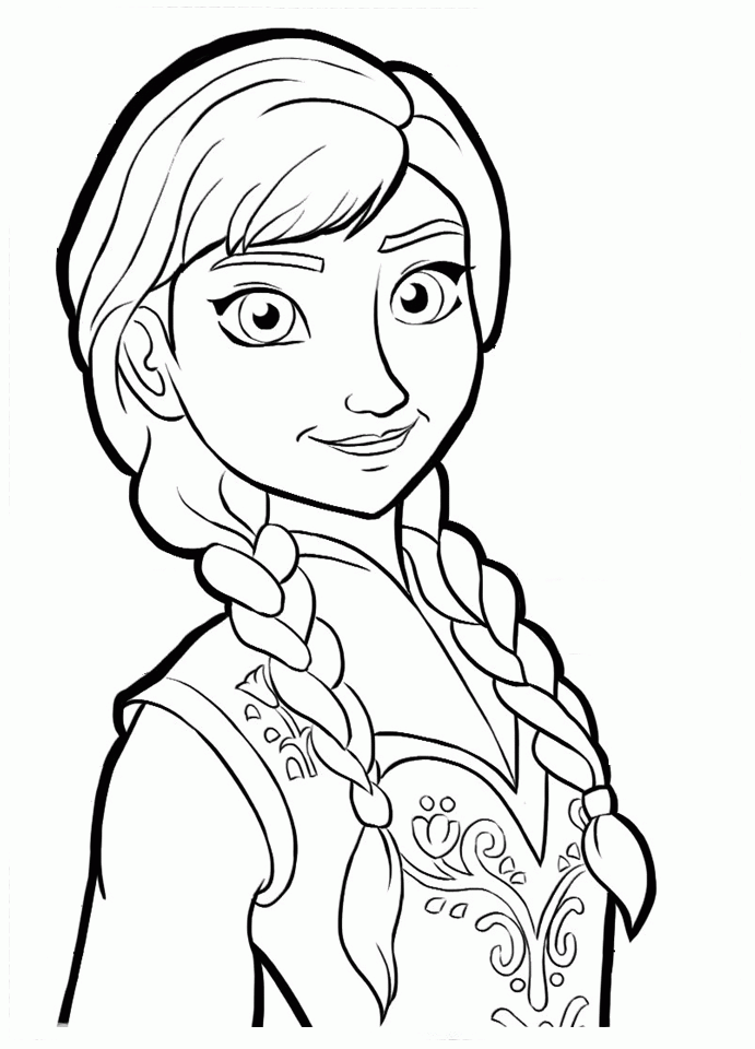 Frozen A4 Colouring Pages - Coloring Home
