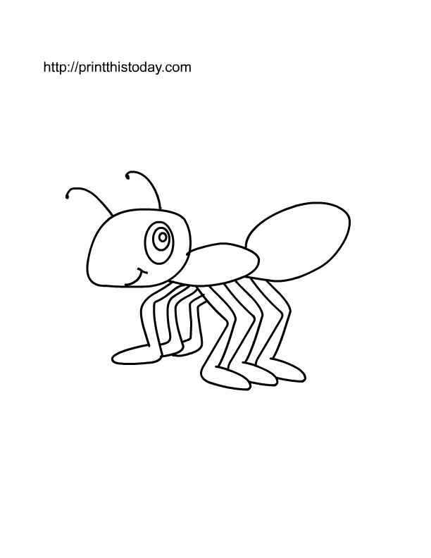 Ant Coloring Pages For Kids - Free Printable Coloring Pages | Free 