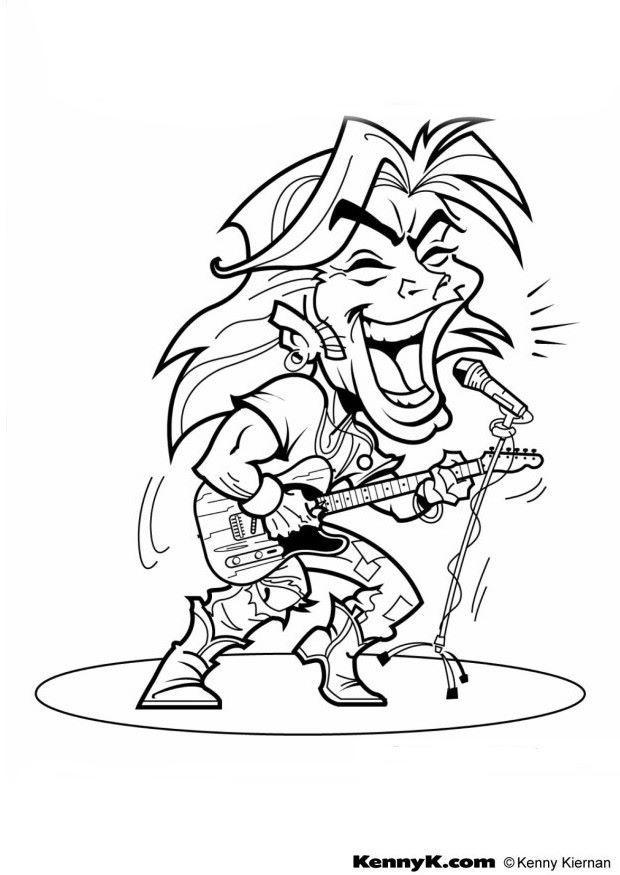 ENTERTAINMENT ART AND FASHION: coloring pictures of guitars