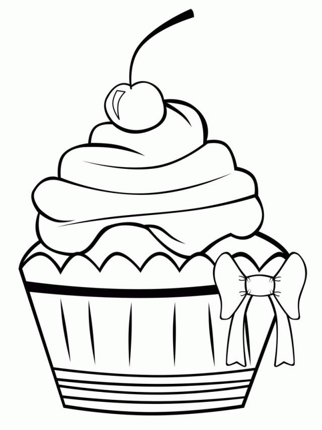 Cute Cupcake Coloring Pages HD Printable Coloring Pages 184835 