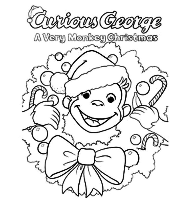 Download Christmas Curious George Coloring Pages Or Print 