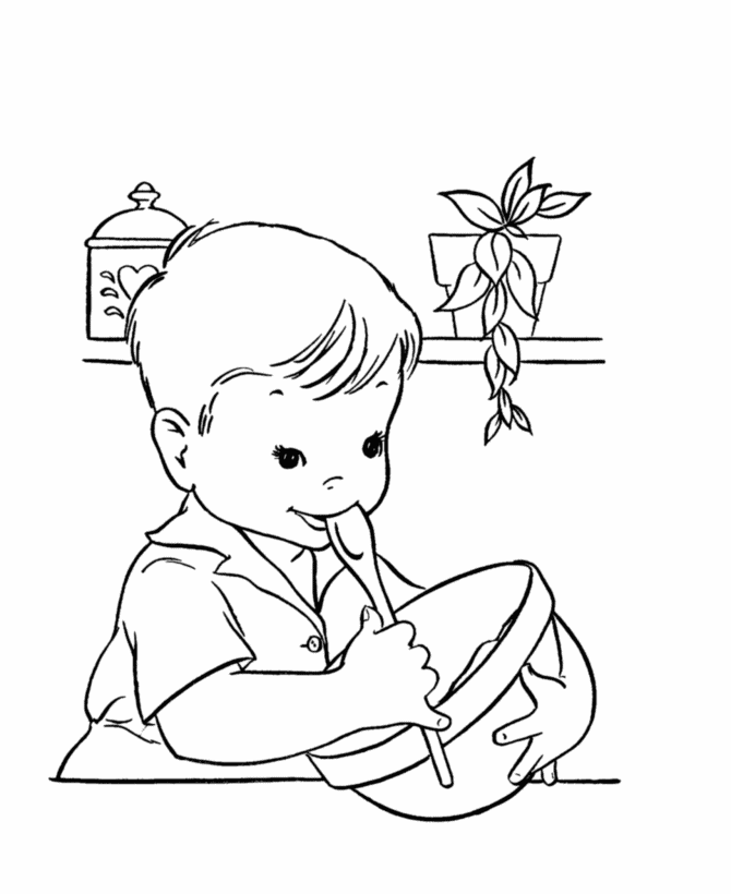 Birthday Cake Coloring Page | Free coloring pages