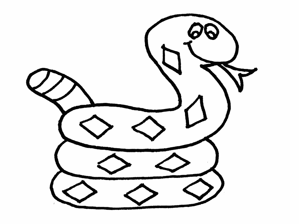 Snake Coloring in Pages | Snake Coloring