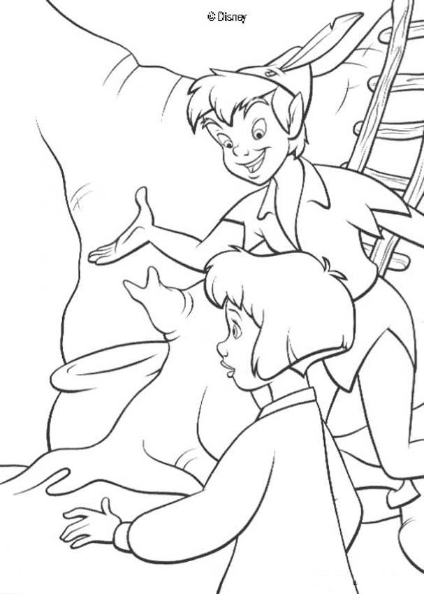 Peter Pan And Wendy Coloring Pages Images & Pictures - Becuo