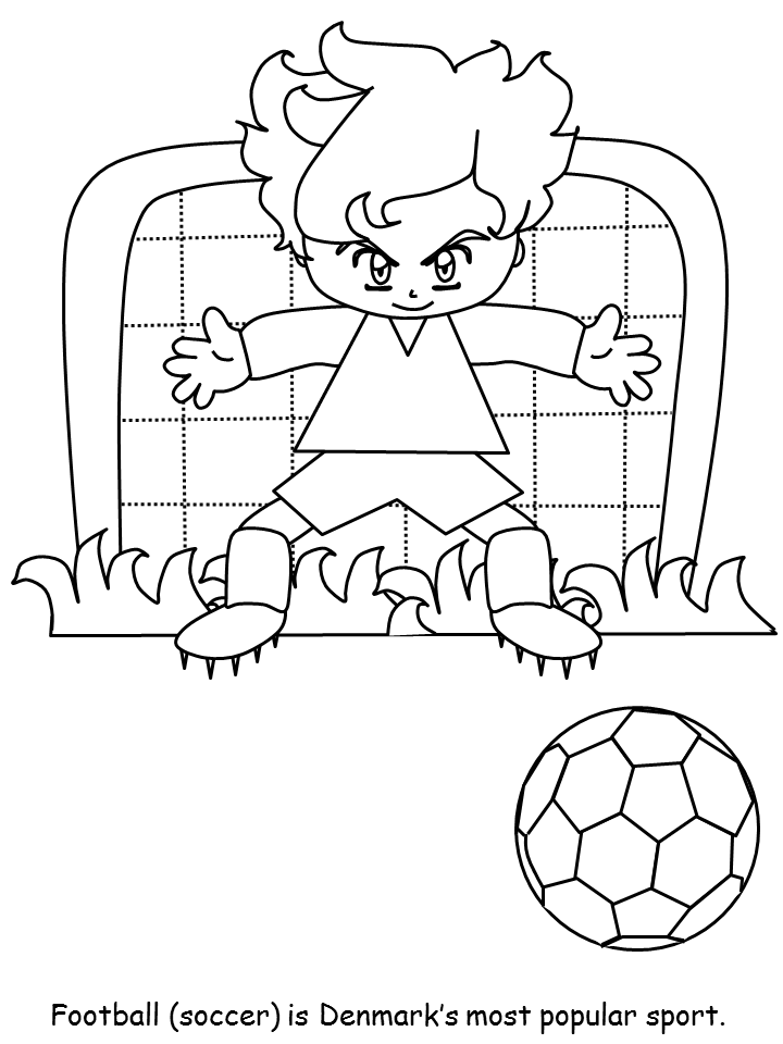 Denmark Denmark Football Countries Coloring Pages & Coloring Book