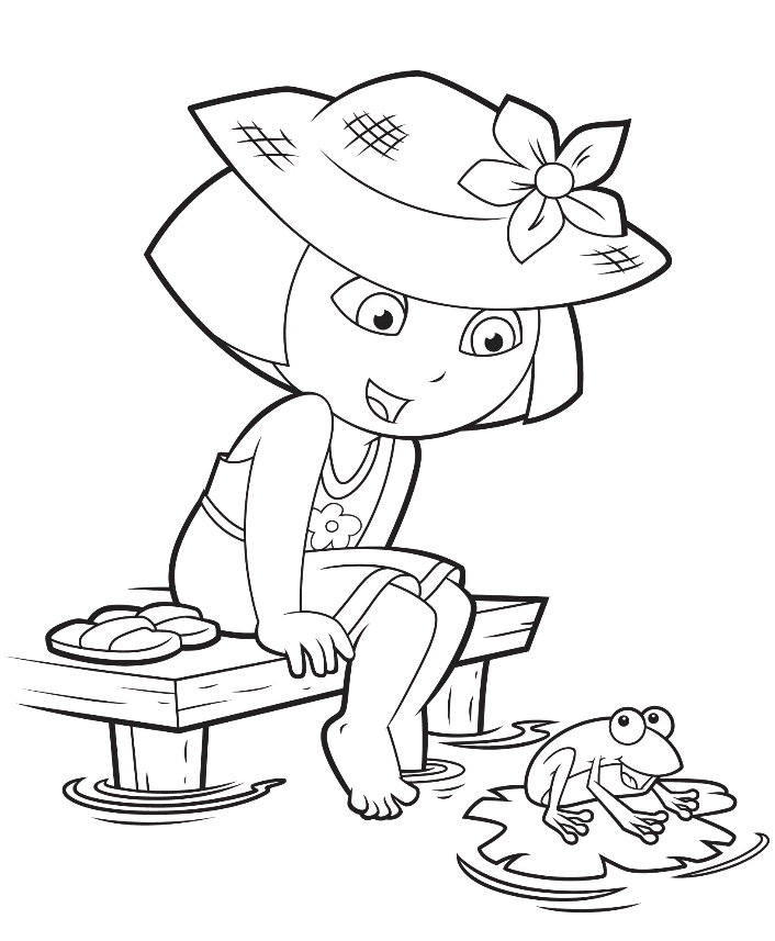 Dora Coloring Pages! Backpack, Diego, Boots, Swiper! Print and Color!