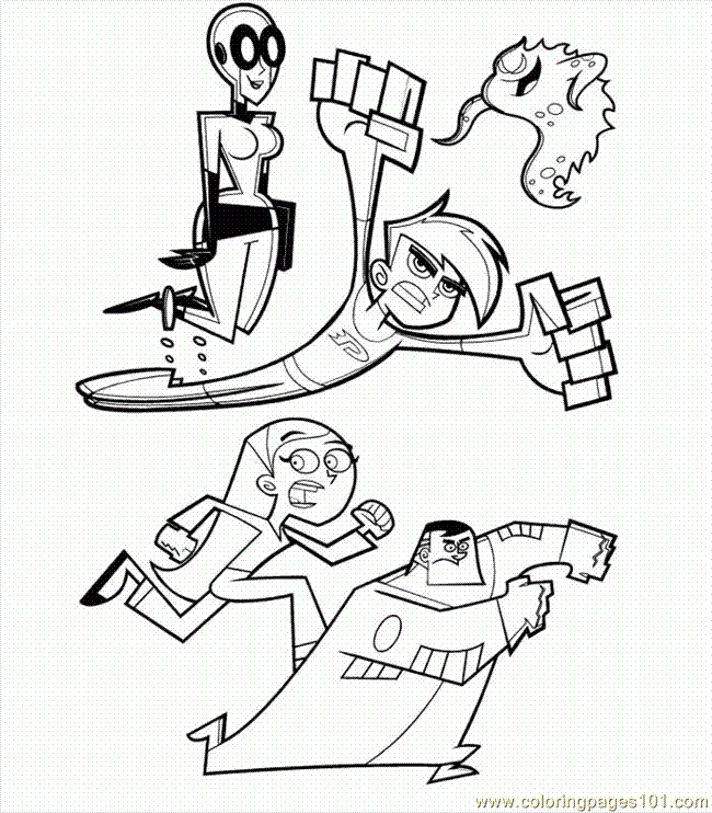 Coloring Pages Dannyphantom003 (Cartoons > Others) - free 