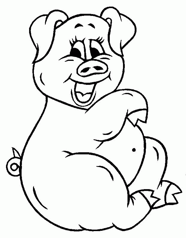Baby-Pig-Coloring-Pages-1024×791 | COLORING WS
