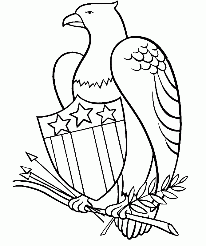 Patriotic-Eagle-Coloring-Pages.jpg - Coloring Home