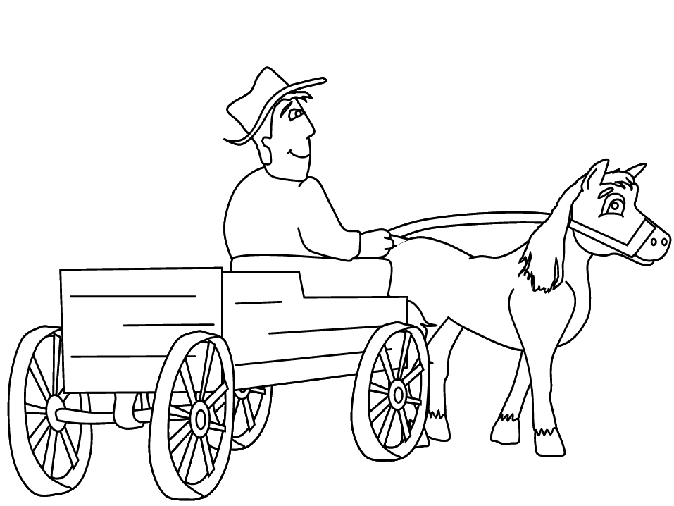 Printable Farmer People Coloring Page | Coloring Pages 4 Free