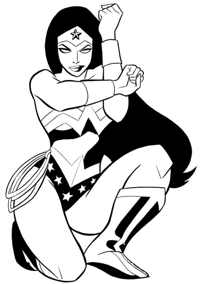 woman wonder coloring pages printable color | Online Coloring Pages
