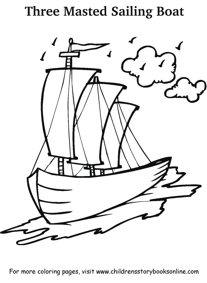Colouring Pictures Of Boats - Coloring Home