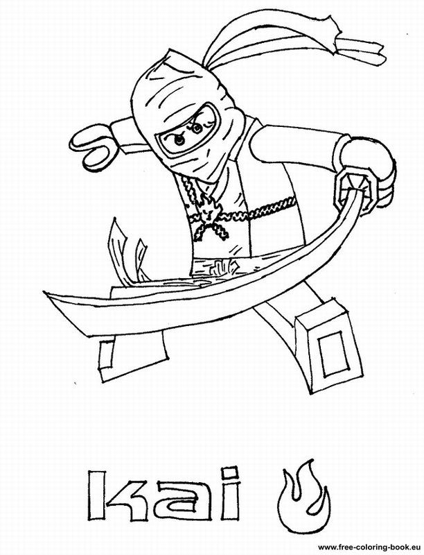 Free coloring pages Lego - letscoloringpages.com - Lego Kai 