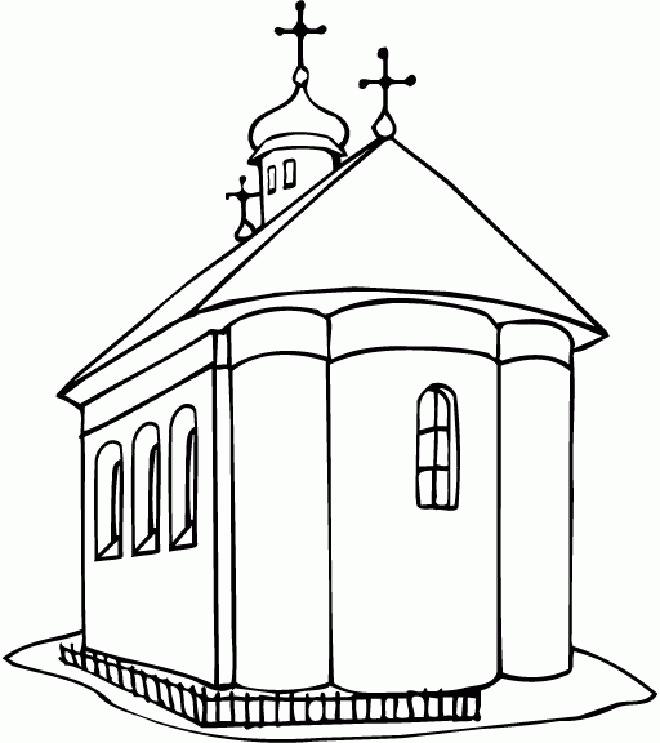 Free Church Coloring Pages