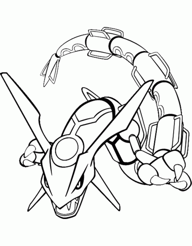 Pokemon Rayquaza Coloring Pages - Coloring Home